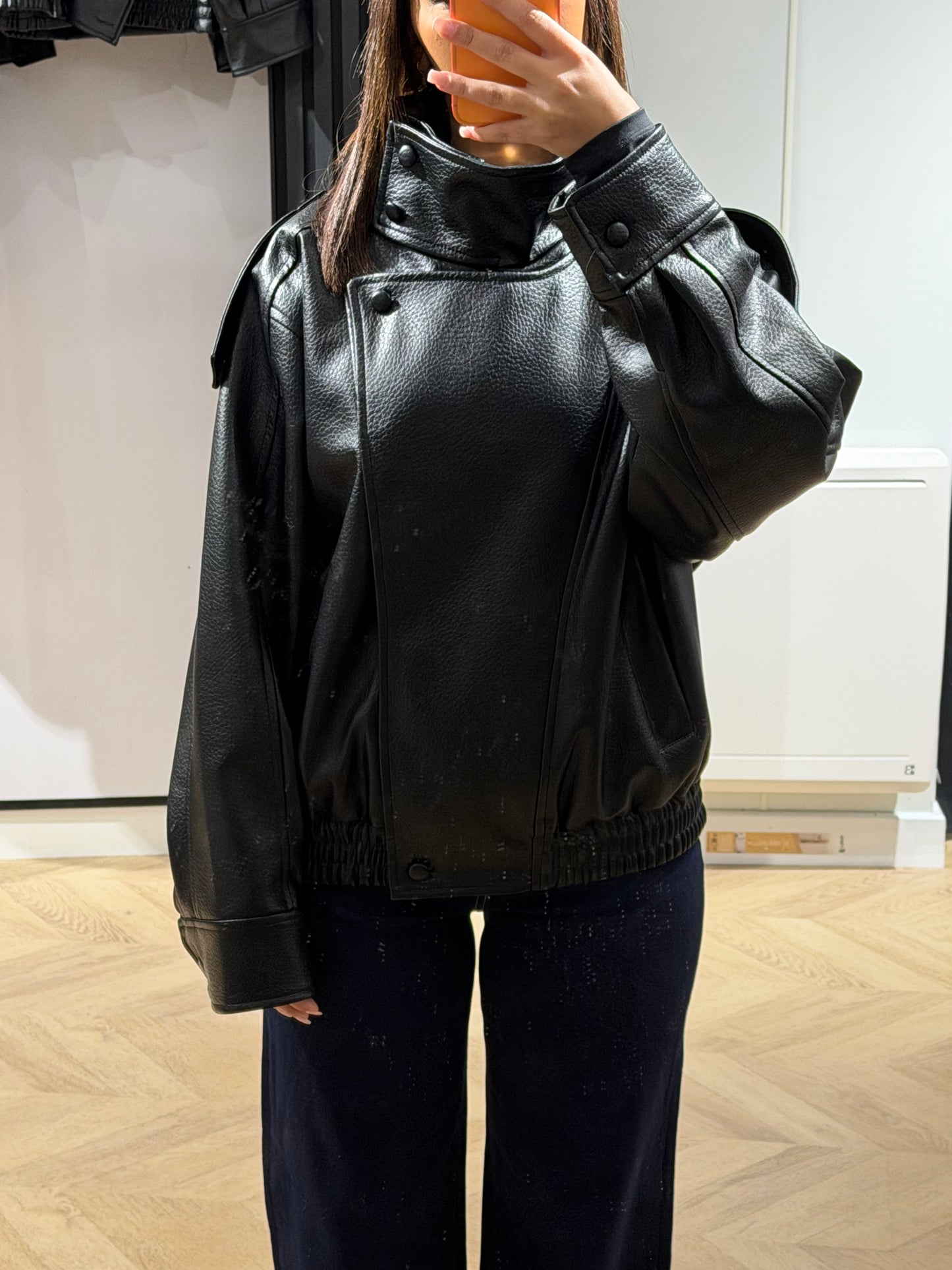Veste bomber noir