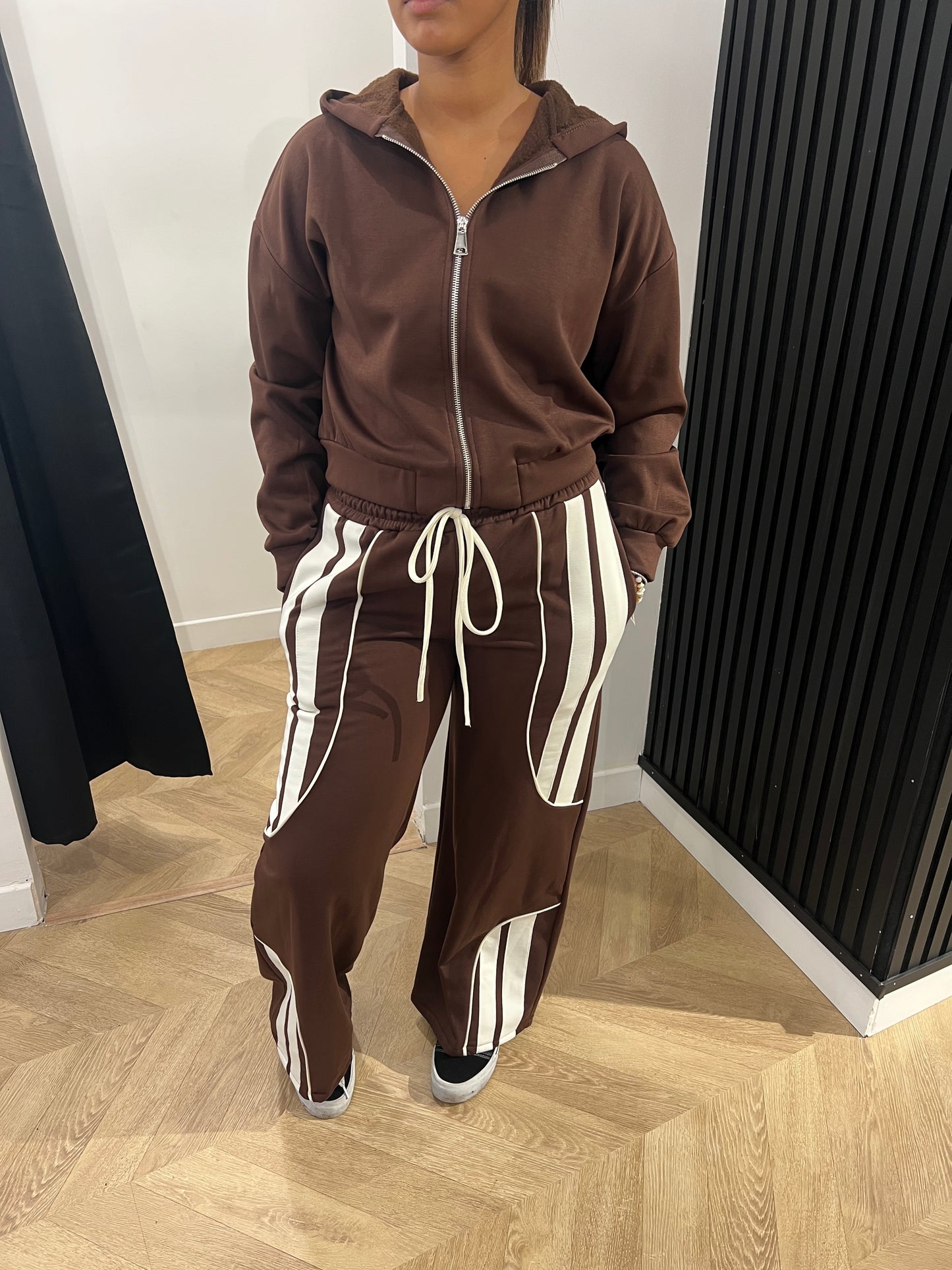 Ensemble marron 2 bandes