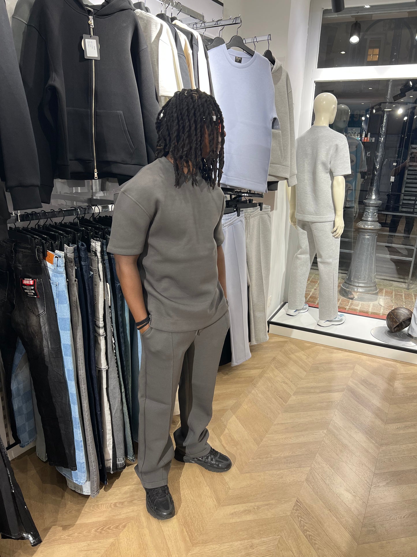 Ensemble Néoprene gris anthracite