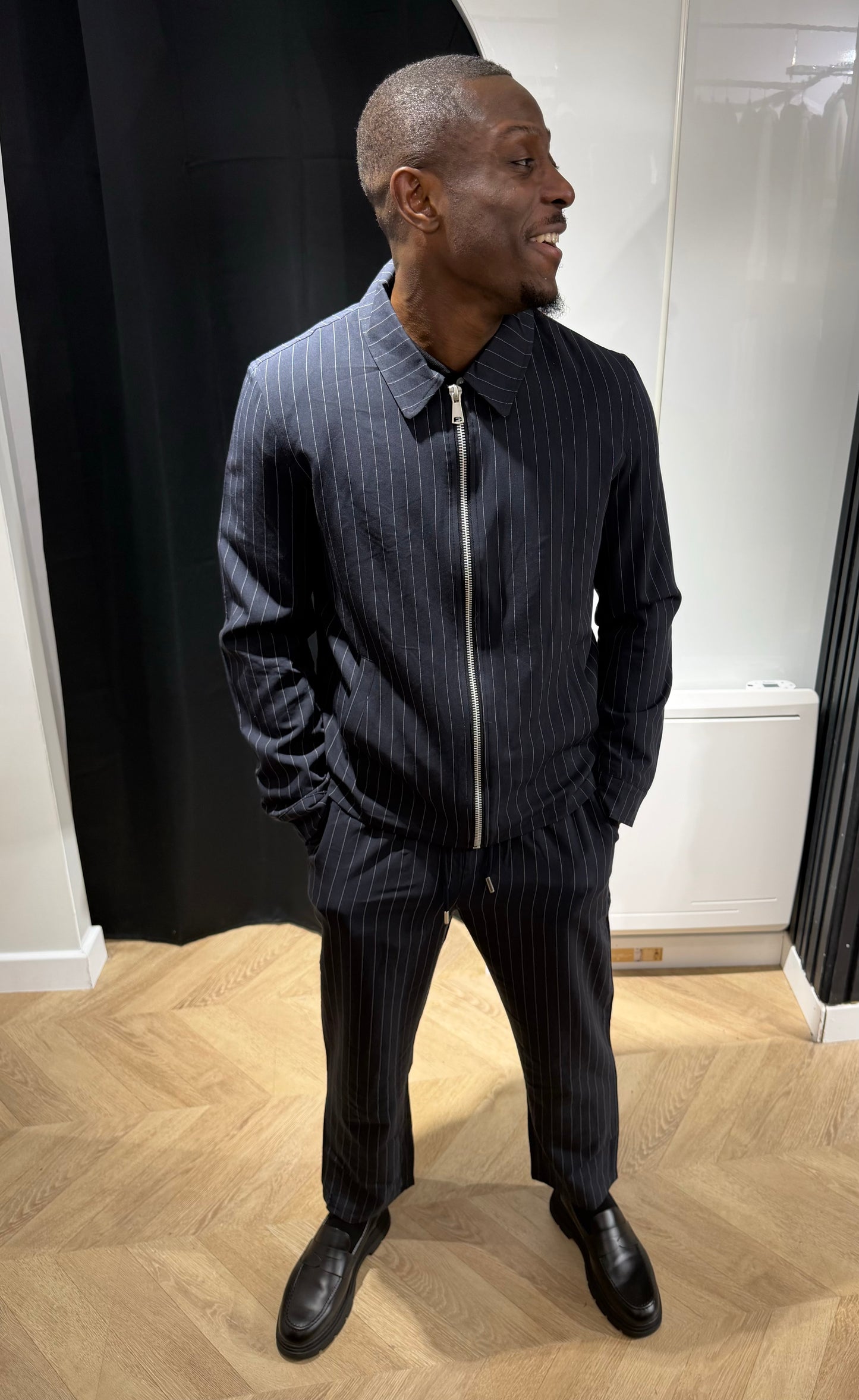 Ensemble rayure bleu marine