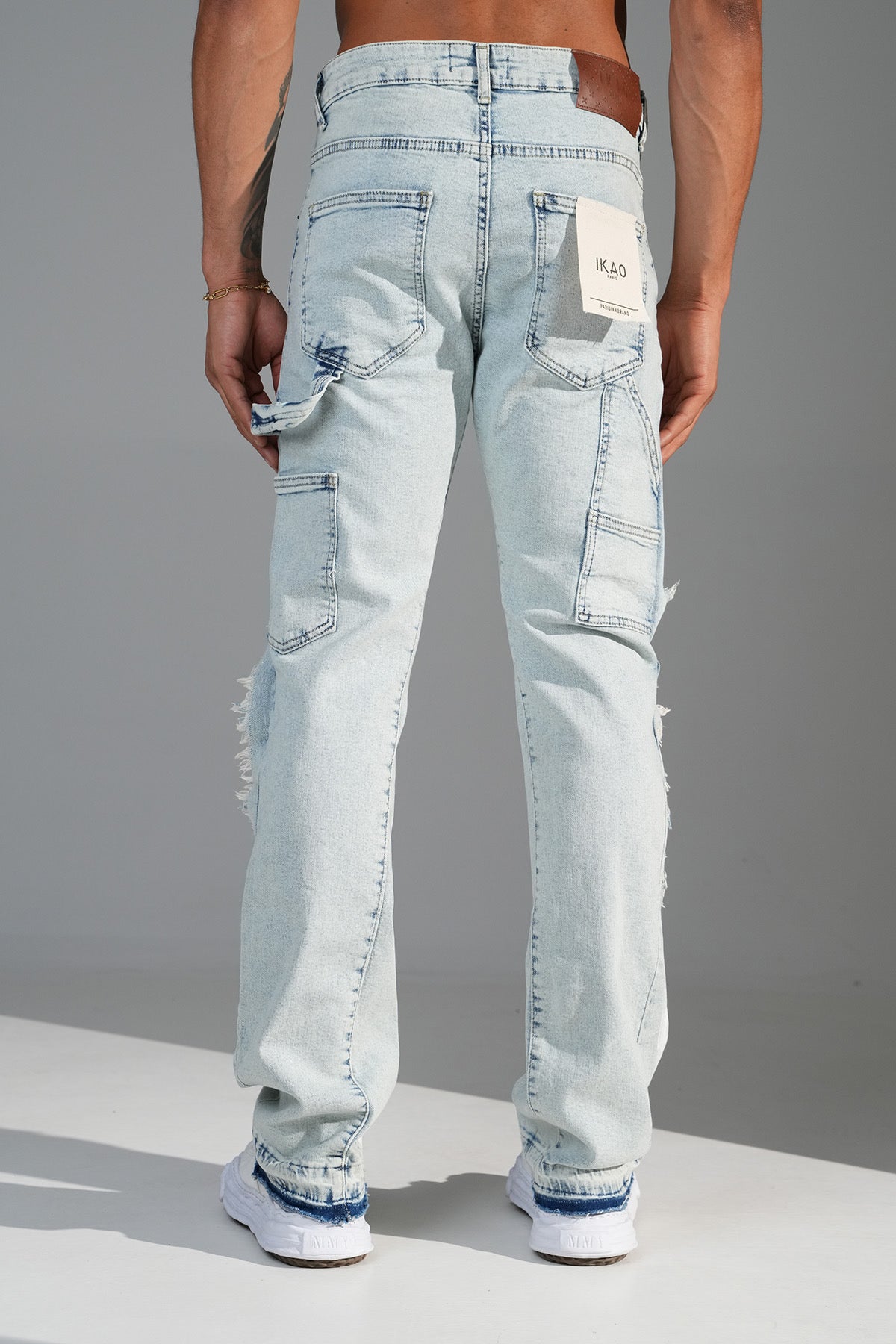 Jeans flare bleu claire