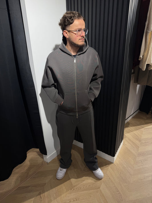 Ensemble London gris anthracite