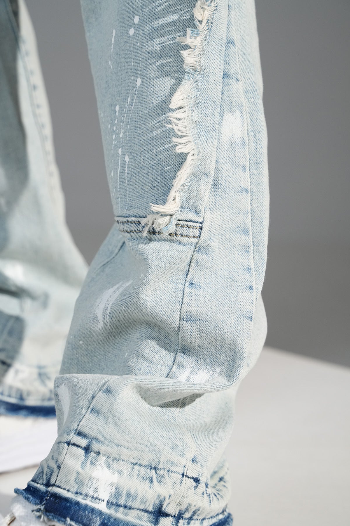 Jeans flare bleu claire