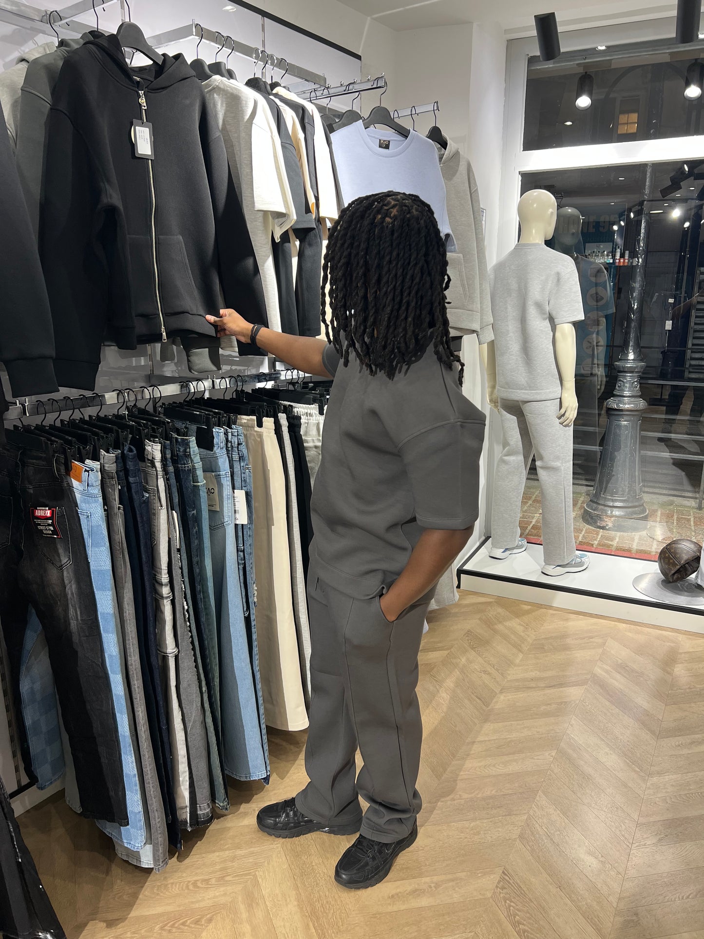 Ensemble Néoprene gris anthracite