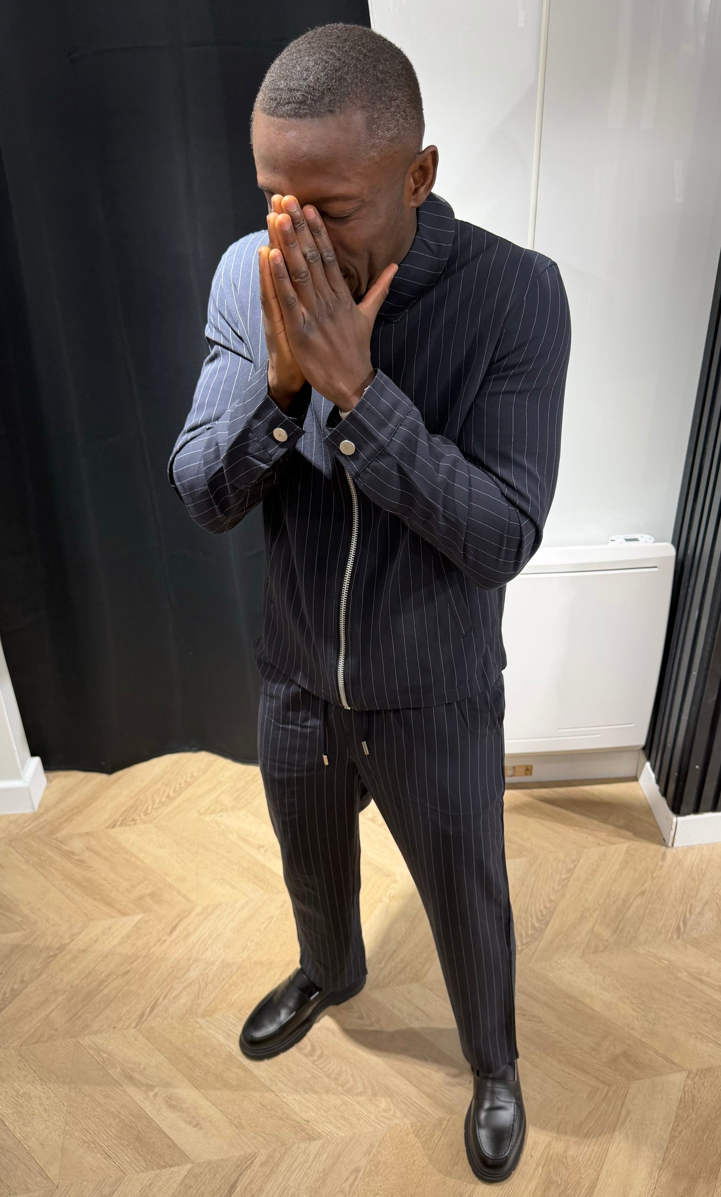 Ensemble rayure bleu marine