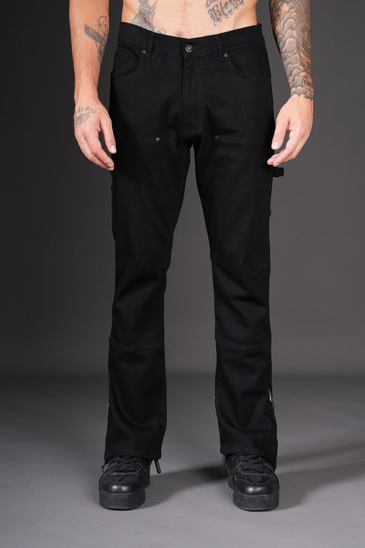 Jeans flare full black