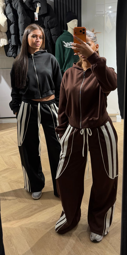 Ensemble noir rayure