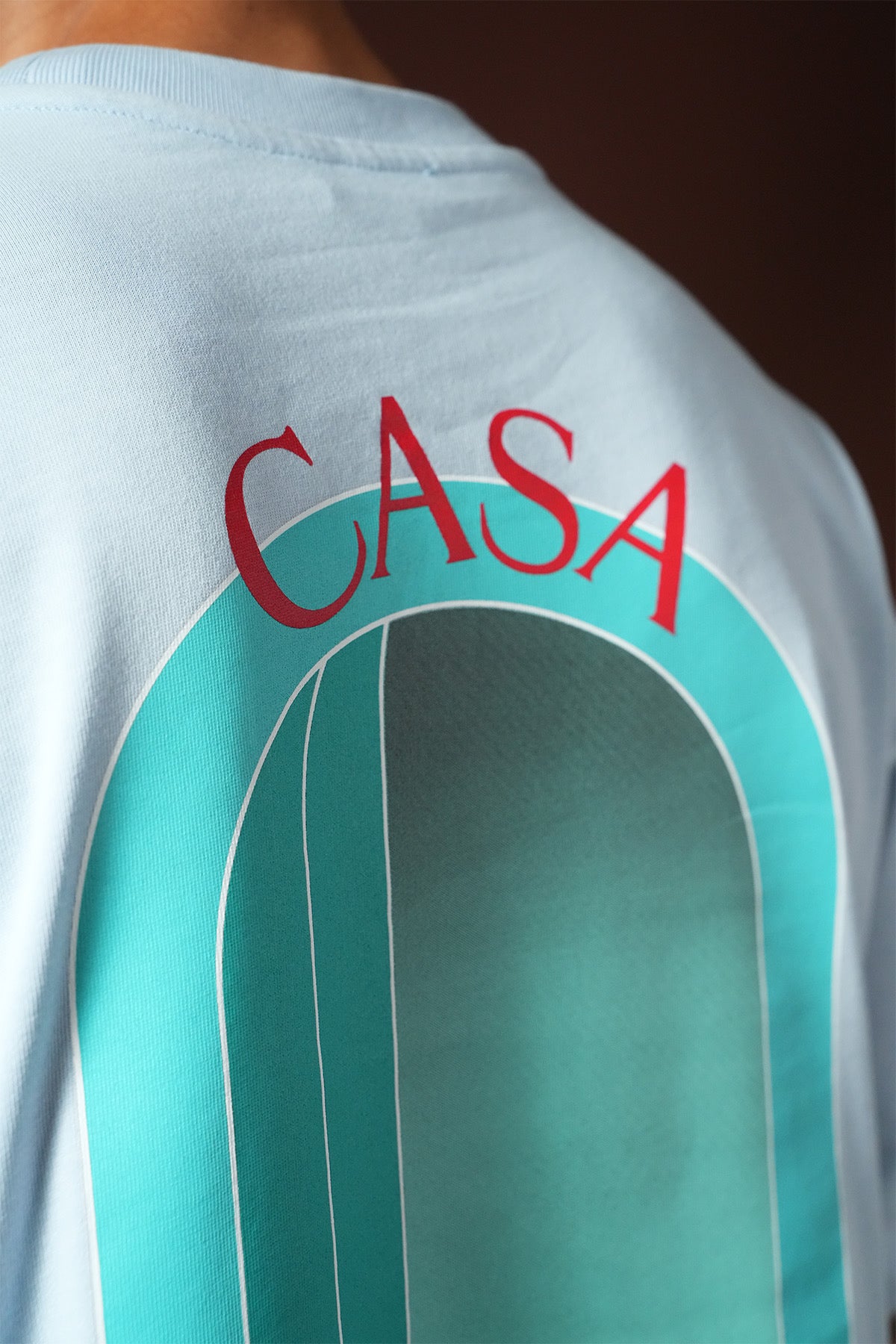 T-shirt Casa bleu ciel