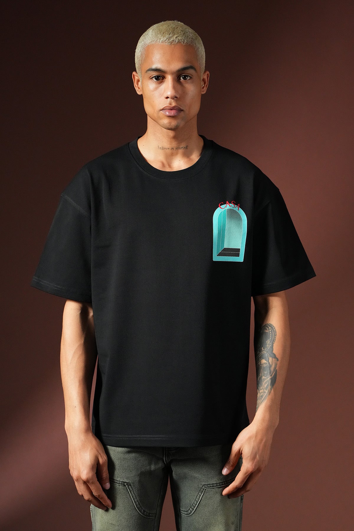 T-shirt Casa noir