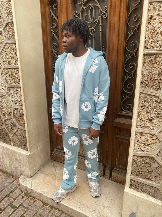 Ensembles Flowers bleu