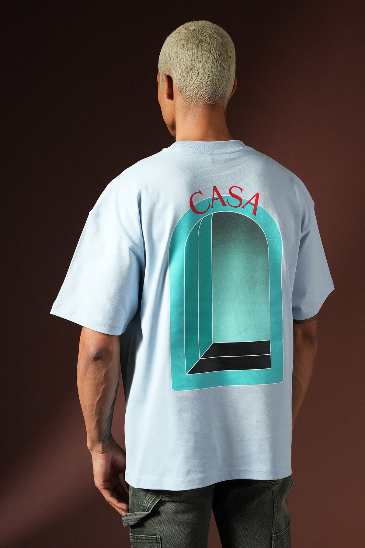 T-shirt Casa bleu ciel