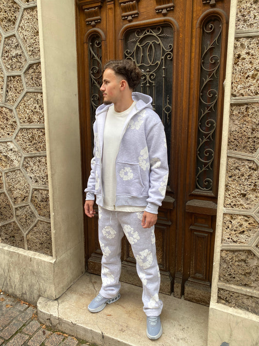 Ensembles Flowers gris