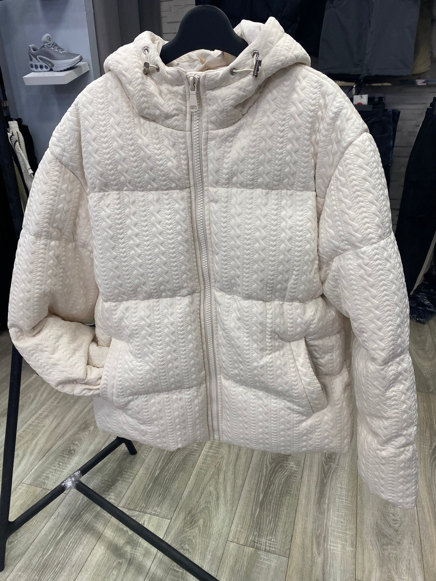 Doudoune beige cocoon