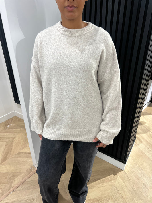 Pull en laine gris
