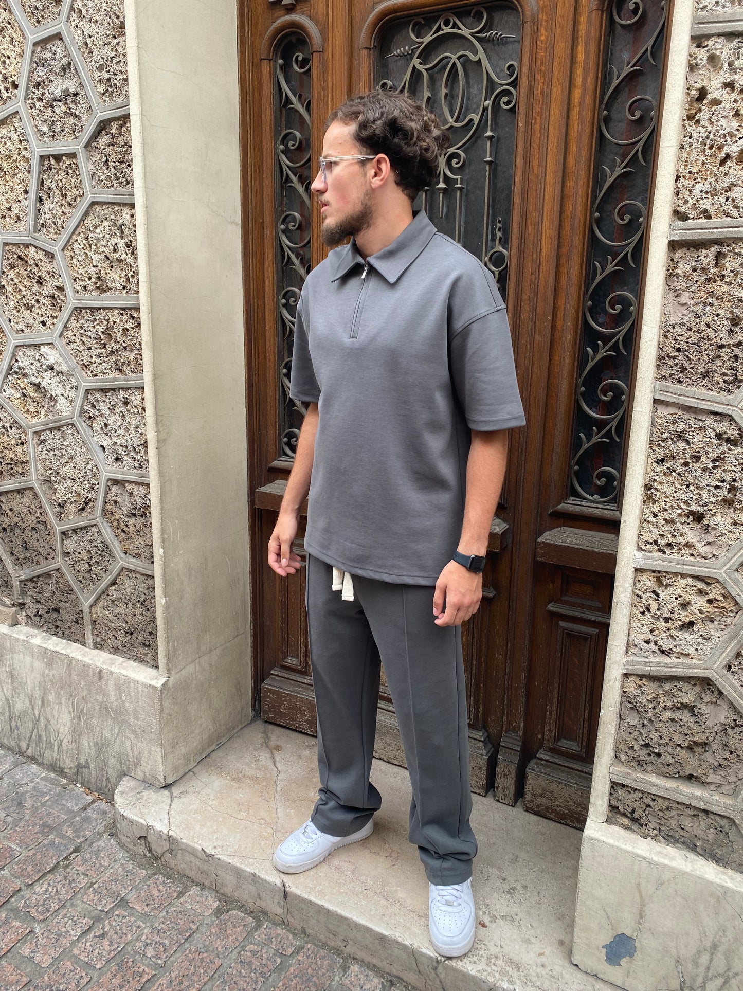 Ensemble cannes gris