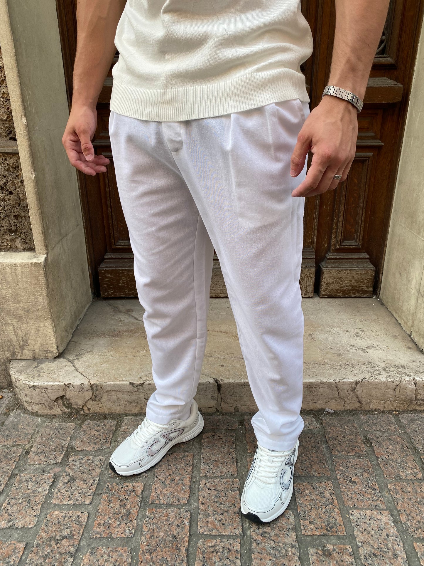 Pantalon en Lin blanc