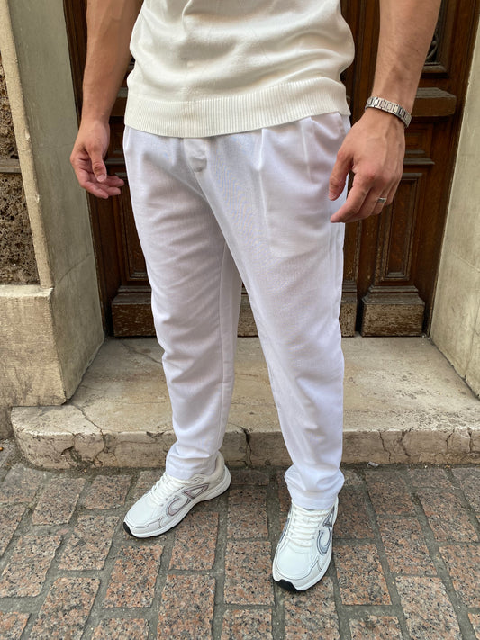 Pantalon en Lin blanc