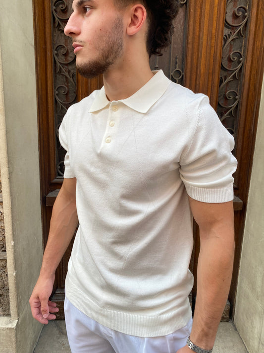 Polo Milano blanc