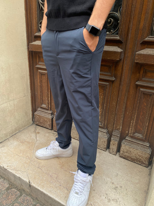 Pantalon a pince bleu