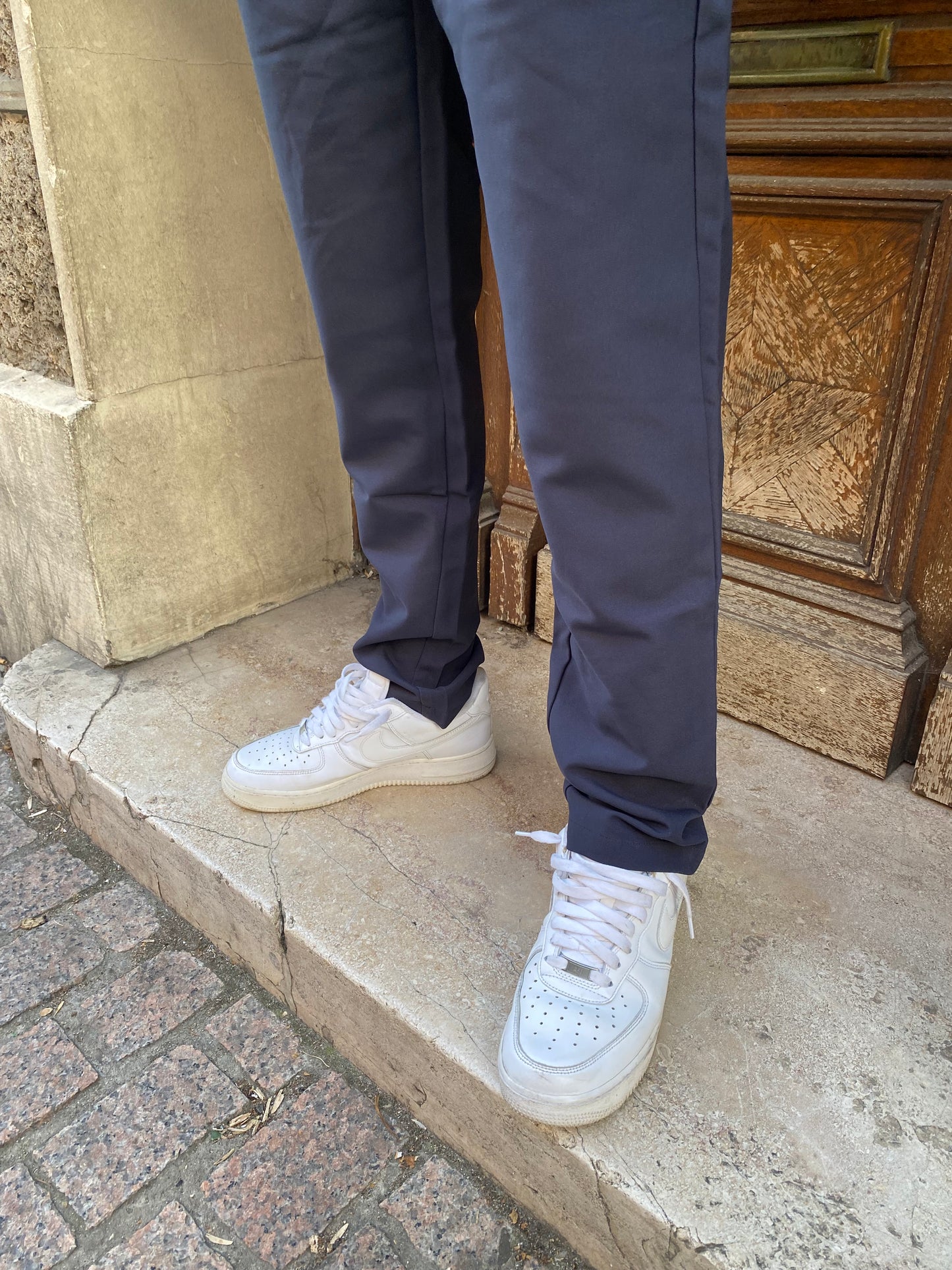 Pantalon à pince bleu nuit