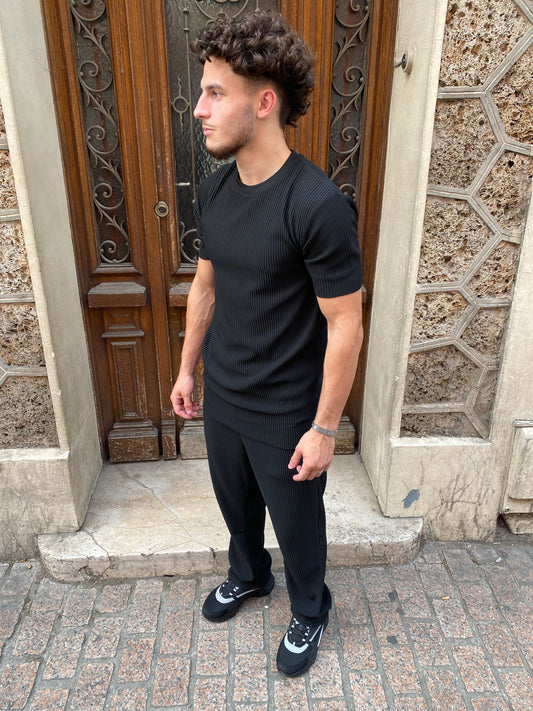 Ensemble plissé noir