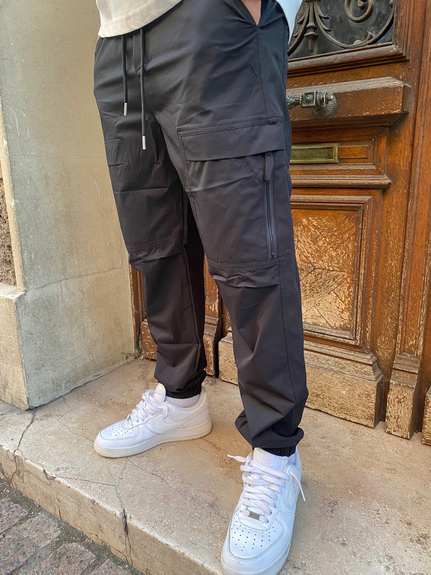 Pantalon cargo noir